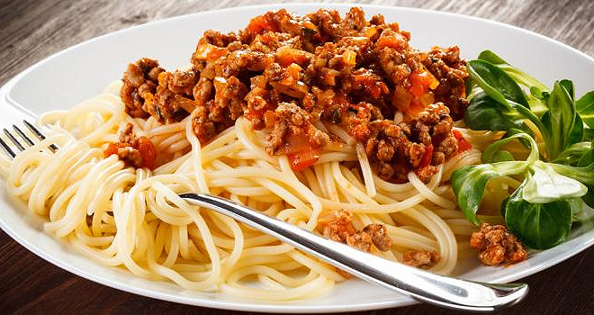 spaghetti avec viande hach u00e9e et sauce tomat